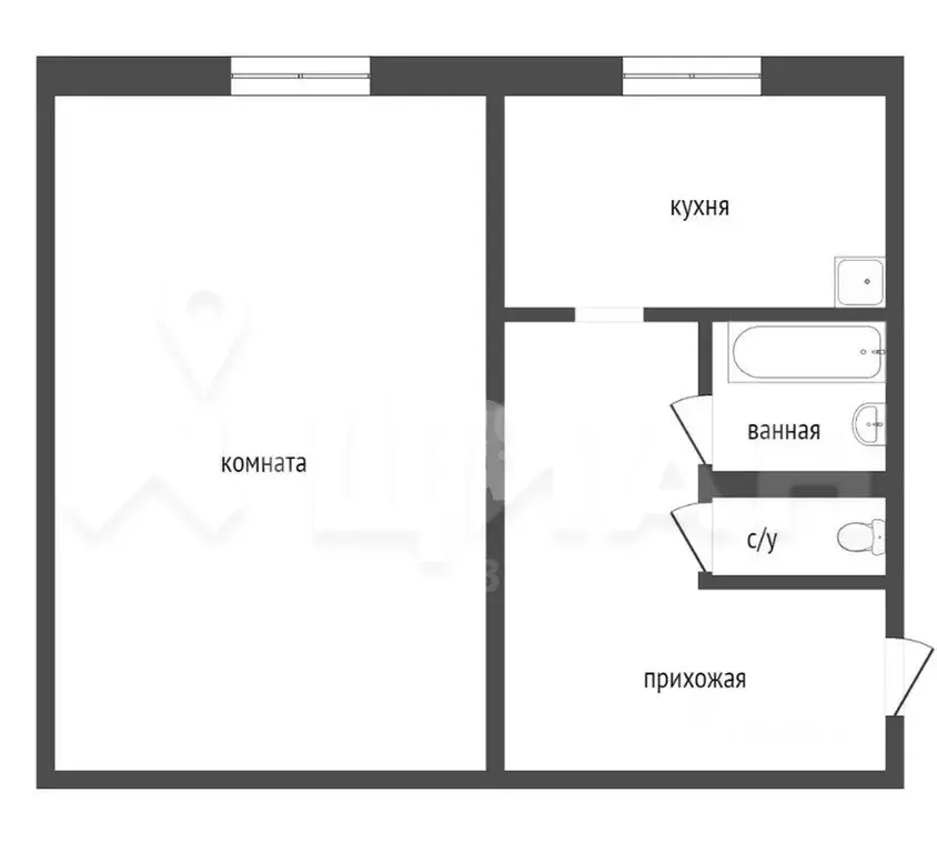 1-к кв. Татарстан, Альметьевск ул. Ризы Фахретдина, 18 (32.1 м) - Фото 1