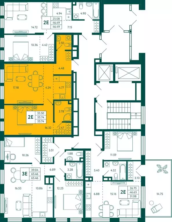 1-к кв. Башкортостан, Уфа Зеленая Роща жилрайон, Терле Парк жилой ... - Фото 2