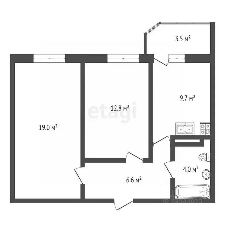 3-к кв. Оренбургская область, Оренбург Майский проезд, 1 (53.0 м) - Фото 1