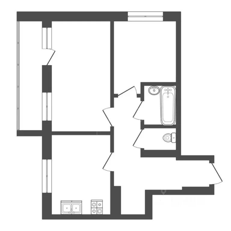 2-к кв. Тюменская область, Тюмень ул. Ю.-Р.Г. Эрвье, 28к1 (69.2 м) - Фото 1