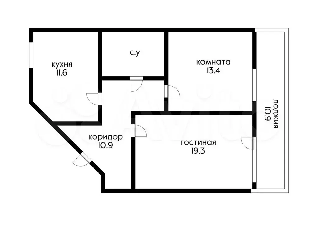 2-к. квартира, 59,5 м, 16/17 эт. - Фото 0