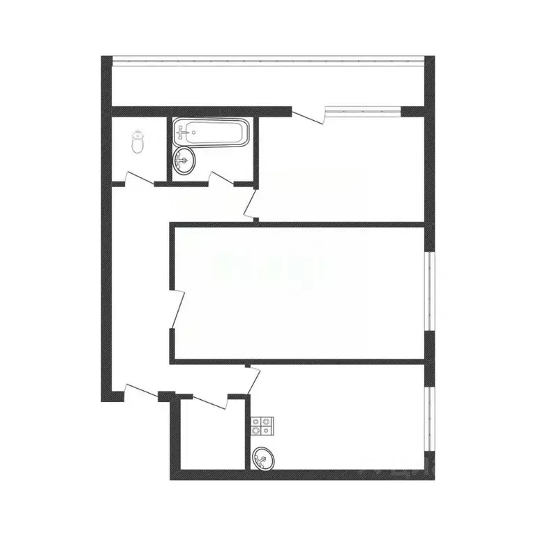 2-к кв. Смоленская область, Вязьма Загородный пер., 21 (51.6 м) - Фото 1