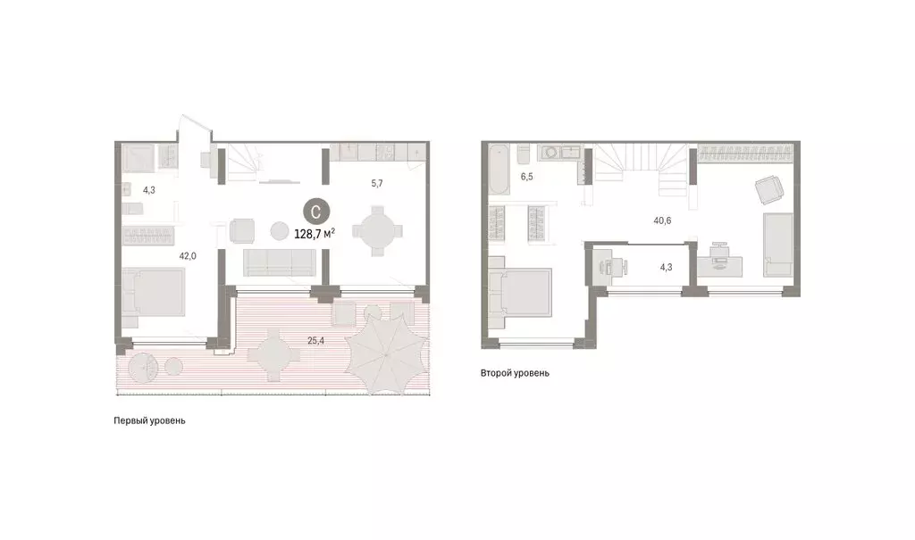 2-комнатная квартира: Тюмень, Причальная улица, 5 (128.74 м) - Фото 1