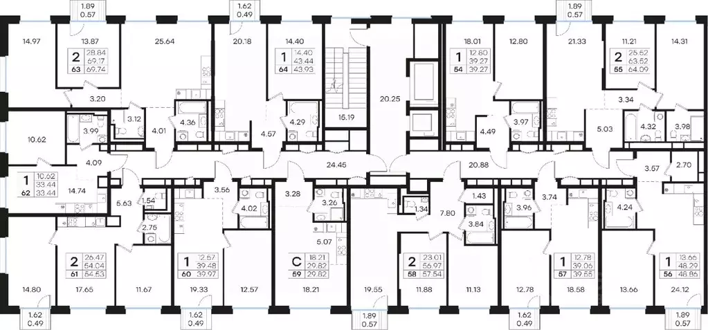 1-к кв. Нижегородская область, Нижний Новгород Глоракс Премиум Гребной ... - Фото 2