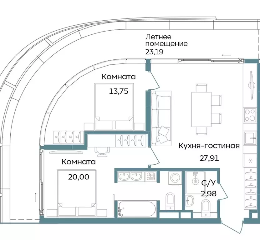 3-комнатная квартира: Республика Крым, Саки (87.83 м) - Фото 1