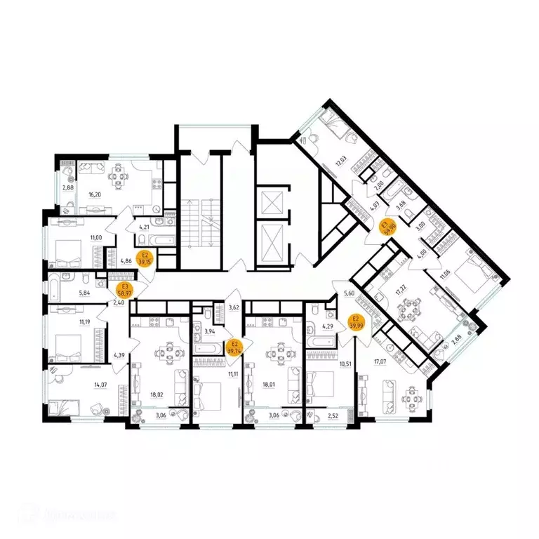 1-к кв. Рязанская область, Рязань ул. Земнухова, 2 (39.74 м) - Фото 1