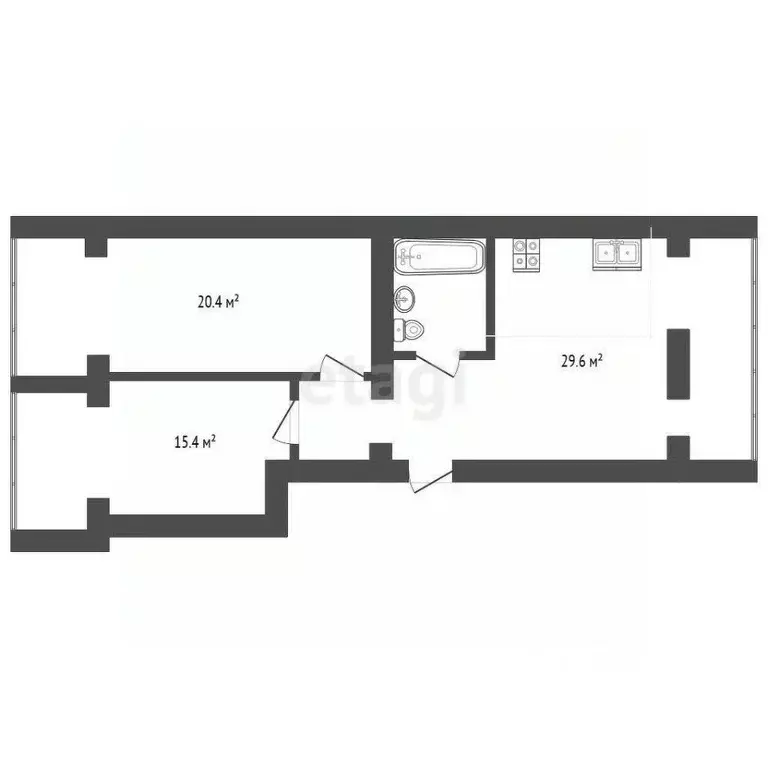 2-к кв. Крым, Бахчисарай ул. Грузинова, 61 (73.7 м) - Фото 2