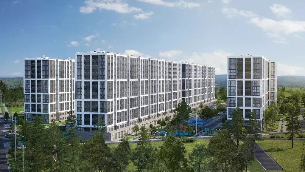 Квартира-студия, 42 м, 4/13 эт. - Фото 0