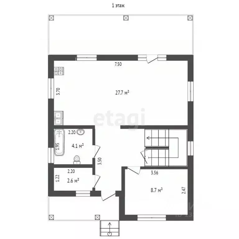 Дом в Вологодская область, д. Новое (Лесковский сельсовет) 66А (130 м) - Фото 2