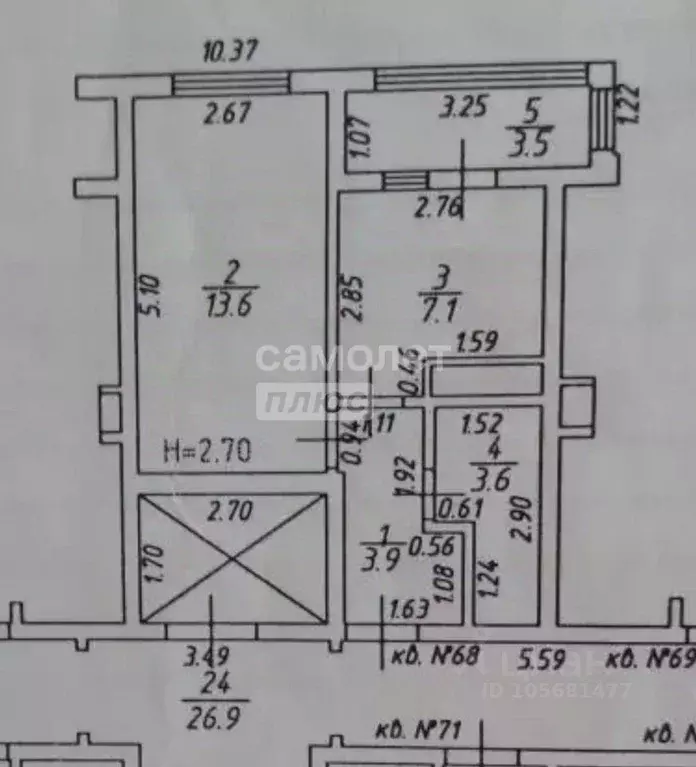 1-к кв. Краснодарский край, Анапа Парковая ул., 64к3 (31.0 м) - Фото 2