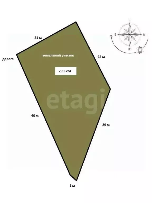 Участок в Крым, Феодосия Полет СТ,  (7.35 сот.) - Фото 2