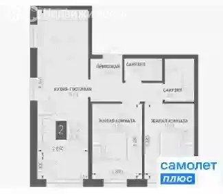 2-комнатная квартира: Краснодар, посёлок Берёзовый, микрорайон ... - Фото 0