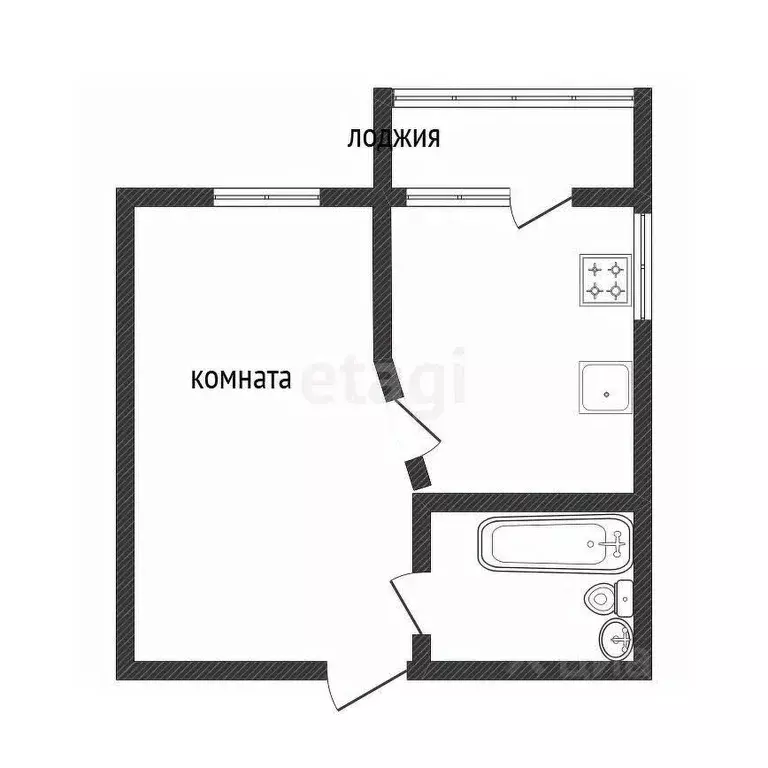 1-к кв. Белгородская область, Шебекино ул. Шолохова, 3 (19.5 м) - Фото 2