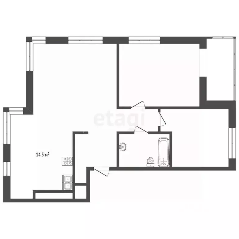 3-к кв. Московская область, Одинцово Микрорайон Клубничное Поле, 1 ... - Фото 2
