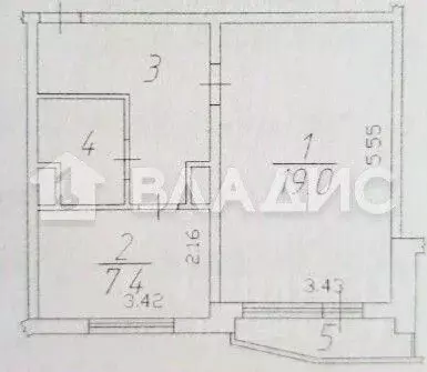 1-к кв. Московская область, Красногорск ул. Имени Зверева, 4 (38.0 м) - Фото 2