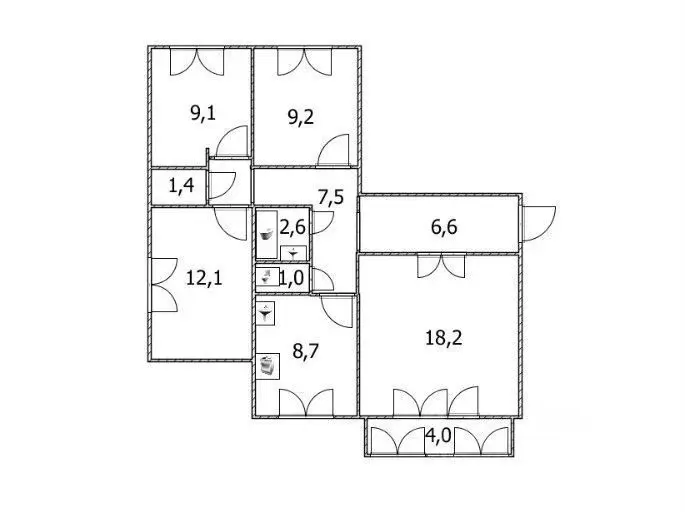 4-к кв. Башкортостан, Уфа ул. Бессонова, 31 (80.0 м) - Фото 0