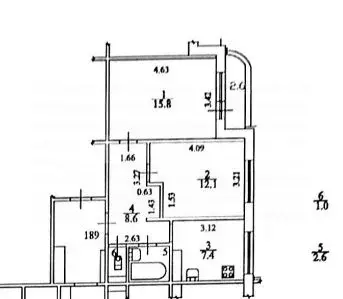 2-к кв. Санкт-Петербург 5-й Предпортовый проезд, 4К1 (47.5 м) - Фото 2