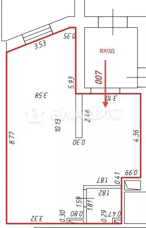 Продам помещение свободного назначения, 53.1 м - Фото 0