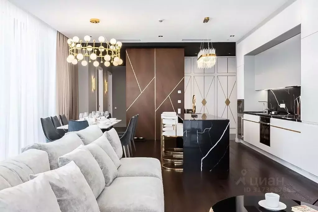 3-к кв. Москва 1-й Красногвардейский проезд, 22с2 (122.0 м) - Фото 1