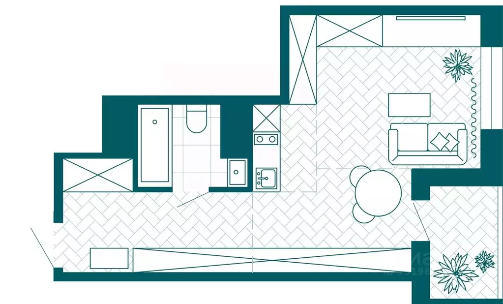 1-к кв. Хабаровский край, Хабаровск Конечный пер., 2В (59.93 м) - Фото 1