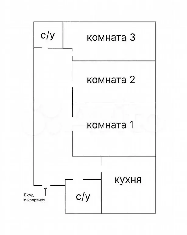 3-к. квартира, 95,8м, 1/5эт. - Фото 1