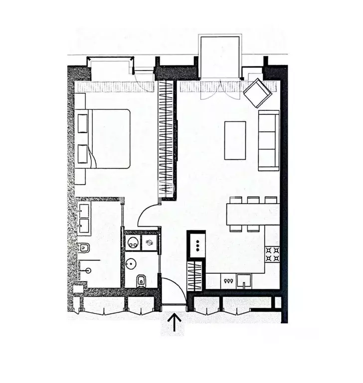 Квартира, 2 комнаты, 66 м - Фото 1