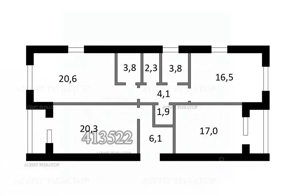 3-к кв. Москва Винницкая ул., 8к2 (100.2 м) - Фото 1