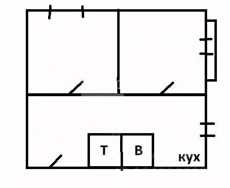 2-к кв. Приморский край, Владивосток ул. Краева, 8 (42.1 м) - Фото 1