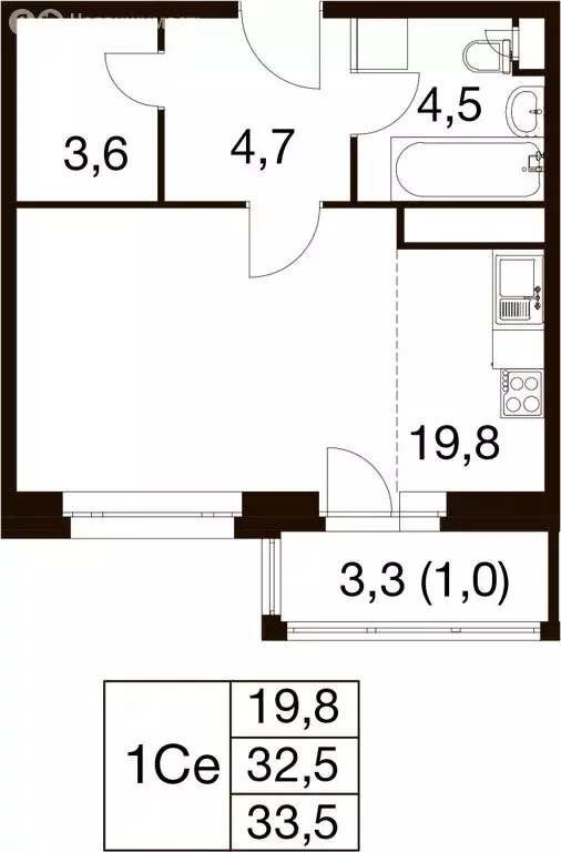 Квартира-студия: Балашиха, микрорайон Гагарина, Проектная улица, 9Ас3 ... - Фото 1