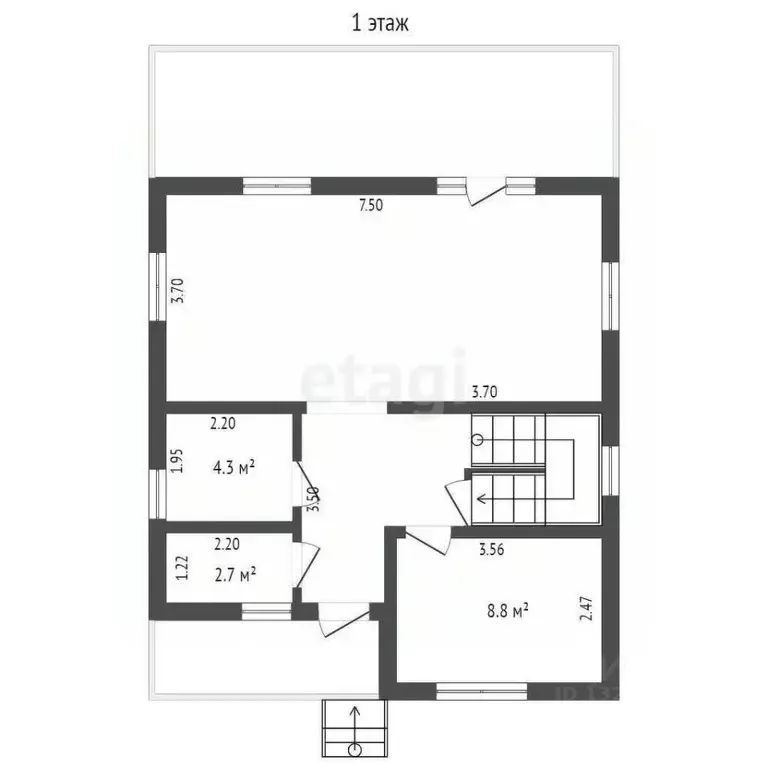 Дом в Вологодская область, пос. Сосновка пер. Малый, 2 (121 м) - Фото 2