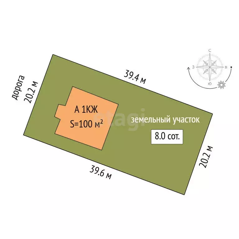 Дом в Тюмень, территория СОСН Русское Поле, Зелёная улица (100 м) - Фото 1