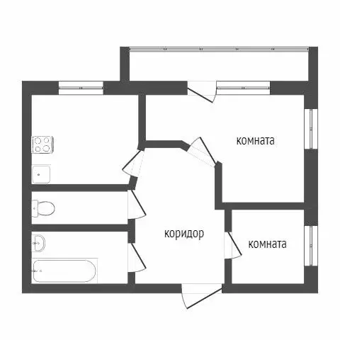 2-комнатная квартира: Улан-Удэ, улица Модогоева, 10 (75 м) - Фото 1