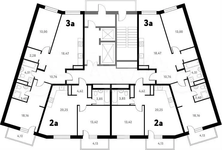 1-к. квартира, 39,6 м, 10/17 эт. - Фото 1