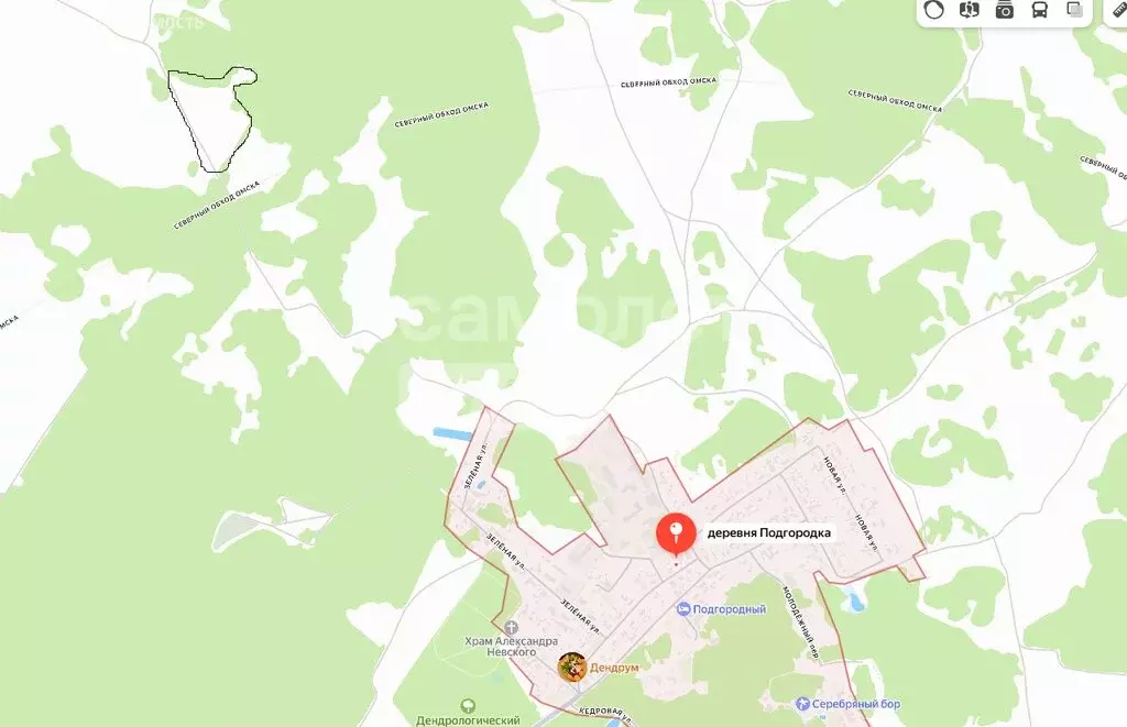 Участок в муниципальный округ Омский район, деревня Подгородка (38000 ... - Фото 2