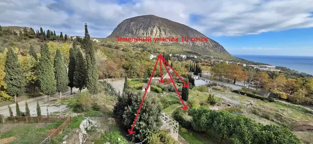 Участок в Крым, Ялта муниципальный округ, Гурзуф пгт  (10.0 сот.) - Фото 1