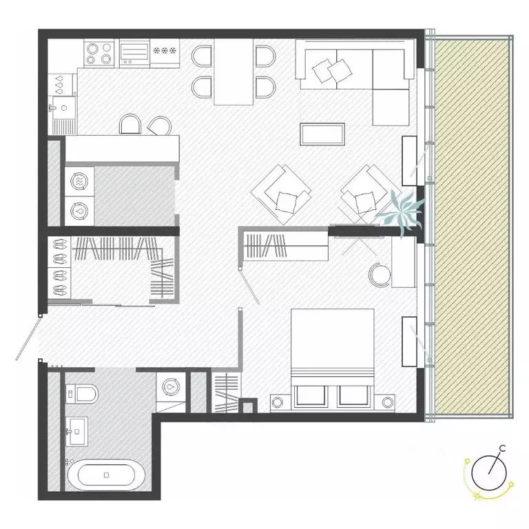 2-к кв. Приморский край, Владивосток ул. Нейбута (61.59 м) - Фото 1