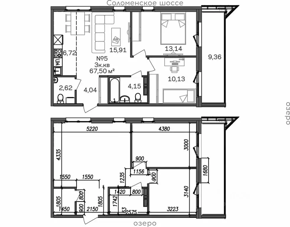 3-к кв. Карелия, Петрозаводск Район Северная промзона, Вороний Наволок ... - Фото 1