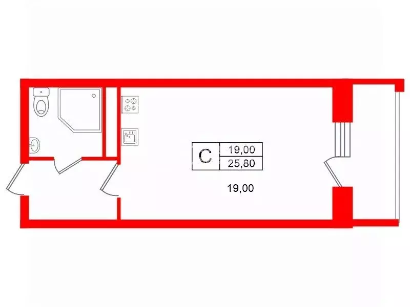 Студия Ленинградская область, Всеволожский район, д. Новое Девяткино ... - Фото 2