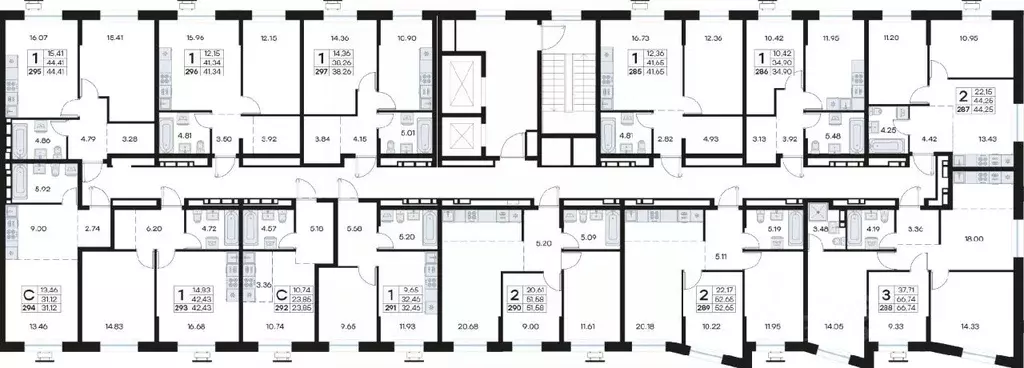1-к кв. Приморский край, Владивосток Клуб 25 жилой комплекс, 1 (42.43 ... - Фото 2