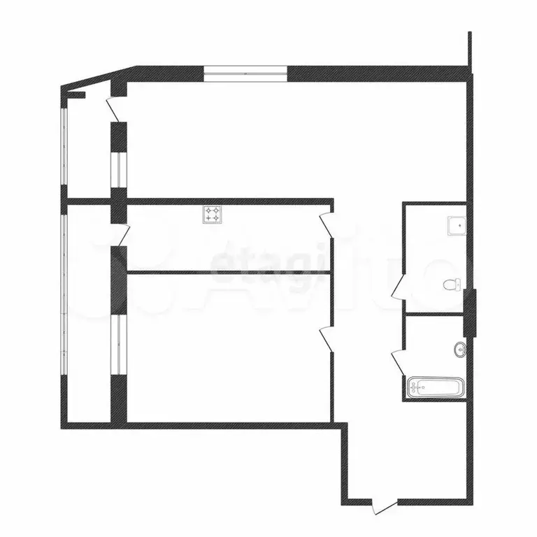 2-к. квартира, 83,9 м, 10/10 эт. - Фото 0