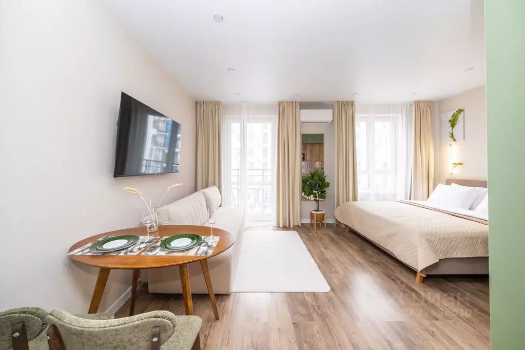 Студия Краснодарский край, Сочи ул. Искры, 88к6 (30.6 м) - Фото 1