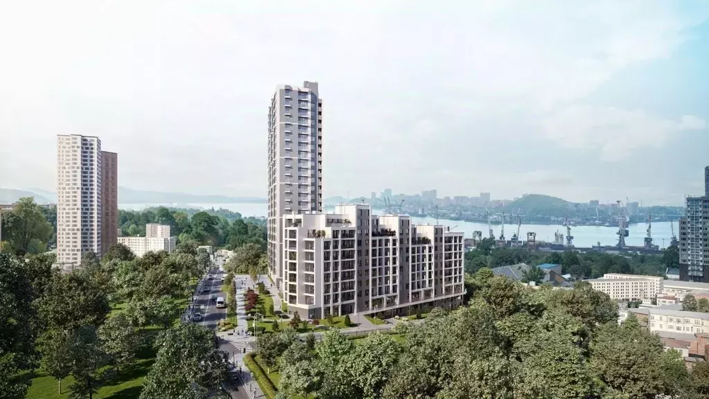 3-к кв. Приморский край, Владивосток Архитектор жилой комплекс (73.23 ... - Фото 1