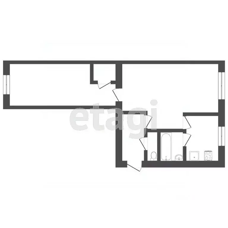 2-к кв. Тюменская область, Тюмень ул. Республики, 176 (43.0 м) - Фото 2