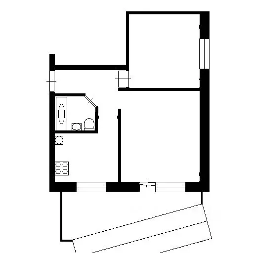 2-к кв. Иркутская область, Братск ул. Энгельса, 23 (47.0 м) - Фото 1