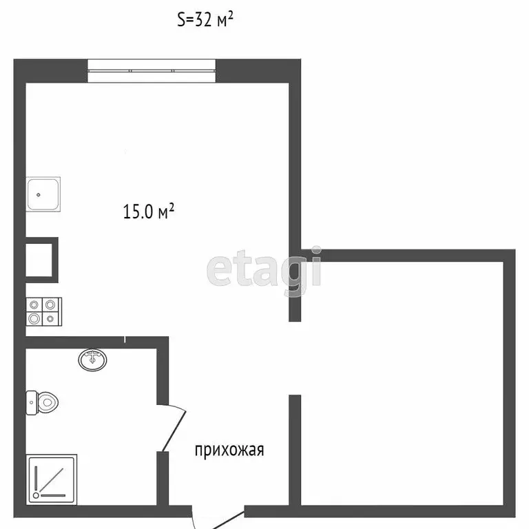 1-комнатная квартира: Сочи, Виноградная улица, 121/7 (37.2 м) - Фото 0