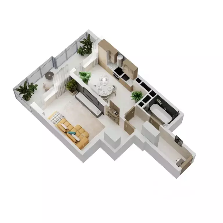 1-к кв. Краснодарский край, Новороссийск Золотой Берег жилой комплекс ... - Фото 2