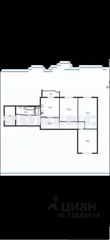 3-к кв. Санкт-Петербург Планерная ул., 73к6 (99.7 м) - Фото 1