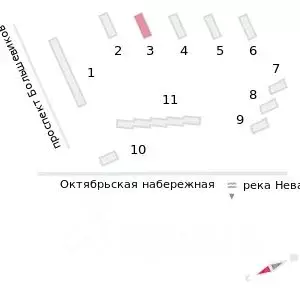 1-к кв. Санкт-Петербург Октябрьская набережная жилой комплекс (35.0 м) - Фото 0