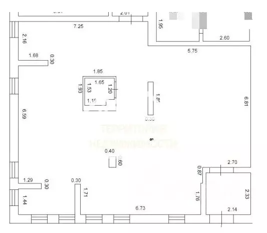 Торговая площадь в Тюменская область, Тюмень Дамбовская ул., 25к1 (125 ... - Фото 1