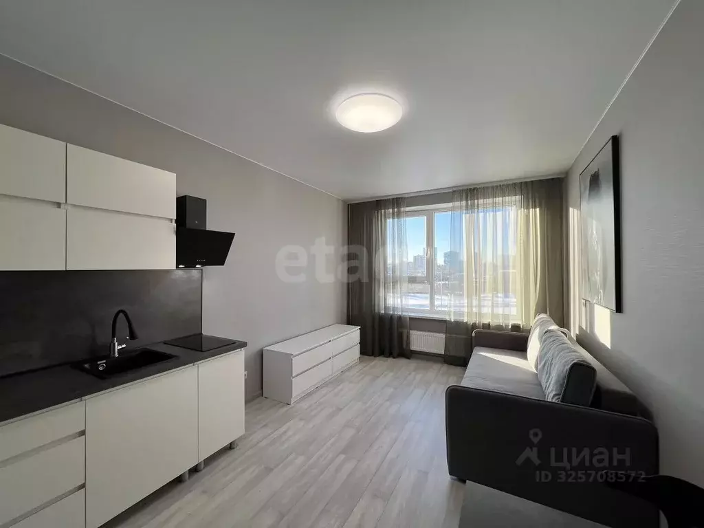 Студия Тюменская область, Тюмень ул. Краснооктябрьская, 4 (25.0 м) - Фото 1